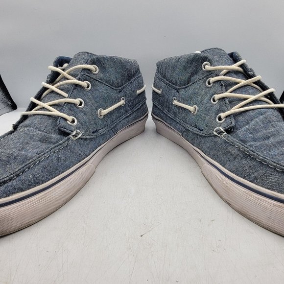 Vans California Mens 12 Blue Denim Boat Shoes Low Top Casual Athletic Low Top main image 13